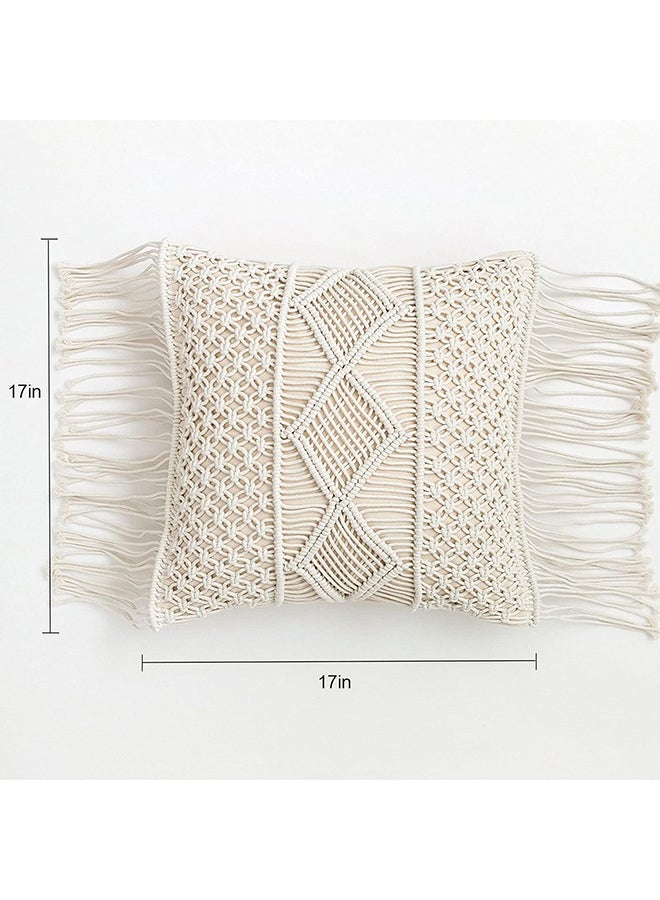 انتيكيانو قطعتان من غطاء وسادة مكرمية بنمط بوهيمي، للسرير والأريكة ديكور أنيق 2 غطاء أنيق - Image 5