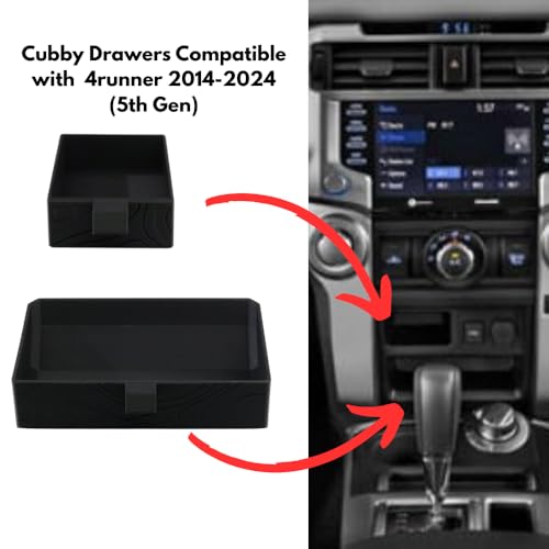 NIVERCE Cubby Drawers for Toyota 4Runner 20142022 2023 2024 present Models Accessories Topographic Front Storage Solution for 5th Gen 4Runner - Image 3