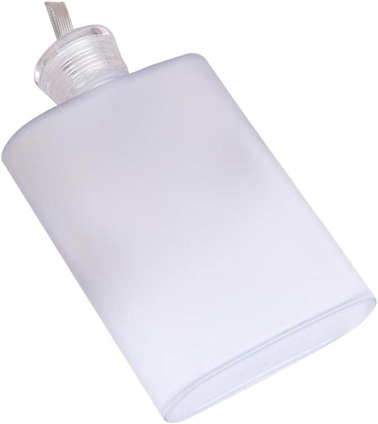 كلاراكو زجاجة مياه أنيقة محمولة مسطحة خالية من مادة BPA، بتصميم دفتر ملاحظات، مناسبة للرياضة، لون أبيض، 16 × 10.1 سم - Image 4