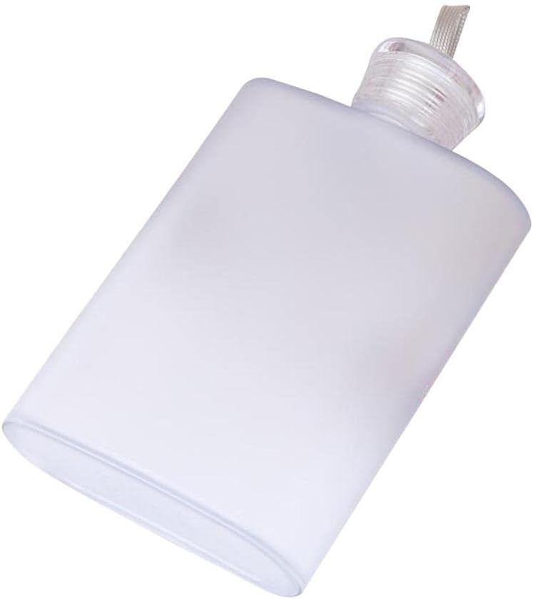 كلاراكو زجاجة مياه أنيقة محمولة مسطحة خالية من مادة BPA، بتصميم دفتر ملاحظات، مناسبة للرياضة، لون أبيض، 16 × 10.1 سم - Image 3