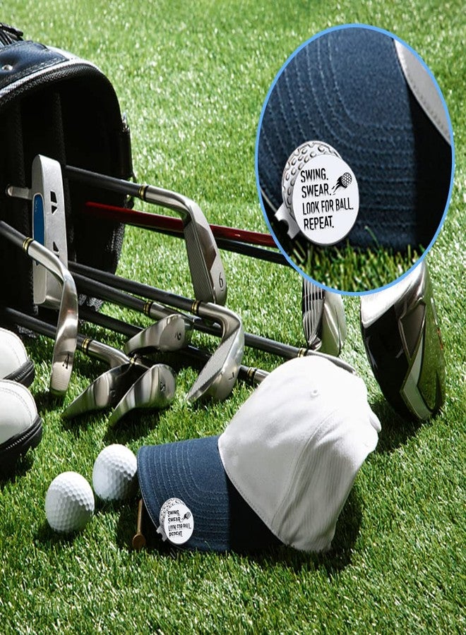 GEYGIE Swing Swear Look for Ball Repeat Golf Ball Marker with Magnetic Hat Clip, Funny Golf Accessories Gifts for Men Women, Golf Gifts for Men Woman, Birthday Gifts for Golf Fan, Golf Novelty Gift - Image 5