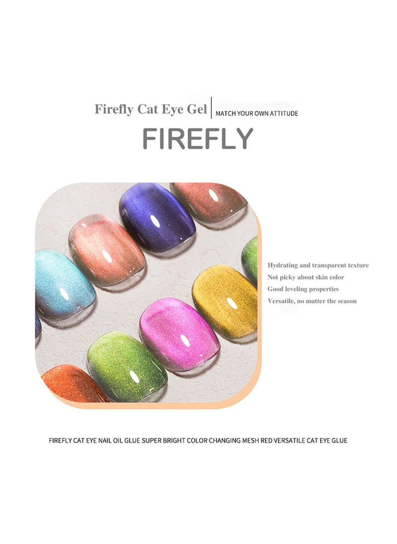 Miss Gooey - Nail Polish Kit Gel Nail Polish Cat Eye Glitter with Magnetic Stick Kit Super Shiny Color Long Lasting UV LED Needs Quick Drying Magnetic Art Manicure DIY At Home Soak for Women - Image 1