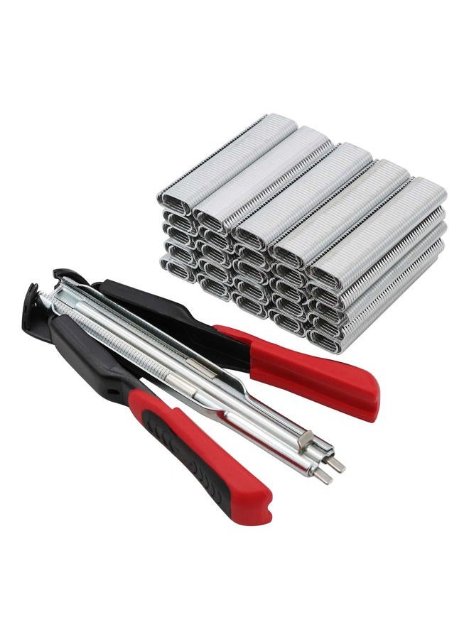 NOMAL Spring Loaded Hog Ring Pliers Kit with 2500pcs Hog Rings Automatic Fencing Manual Pliers Fastening Clamp Installation Equipment Tool for Chicken Rabbit Pet cage Seal Bag Car Cushion - Image 1