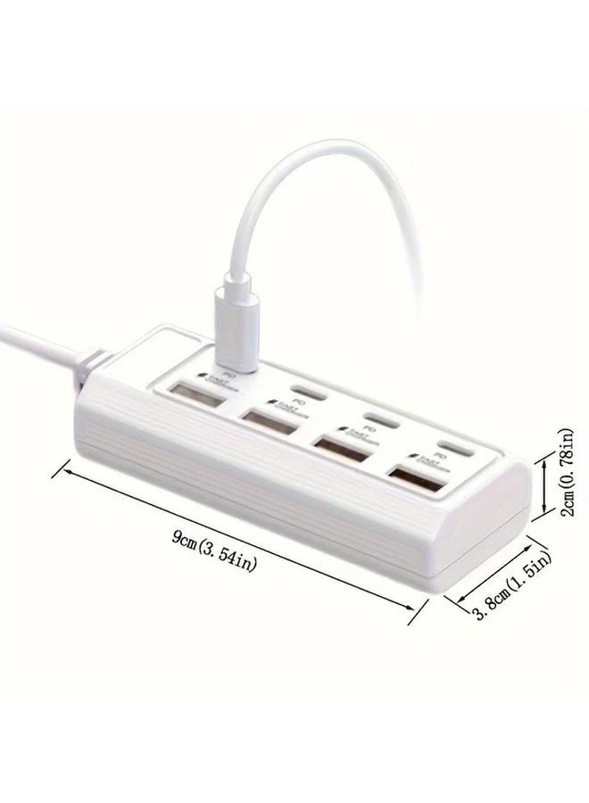 8 Port 25W Fast Charger With 4 USB A And 4 Type C PD Ports For Laptop Tablet - Image 5