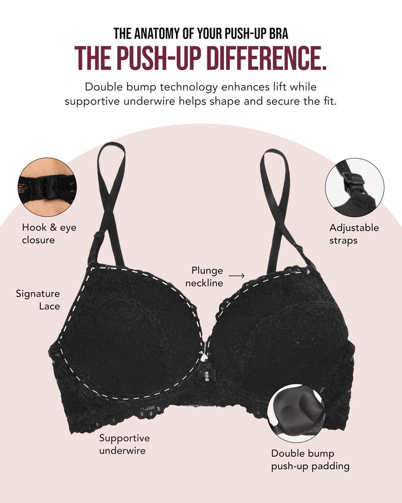 Smart & Sexy Women's Maximum Cleavage Add 2 Cups Push Up Bra - Image 5