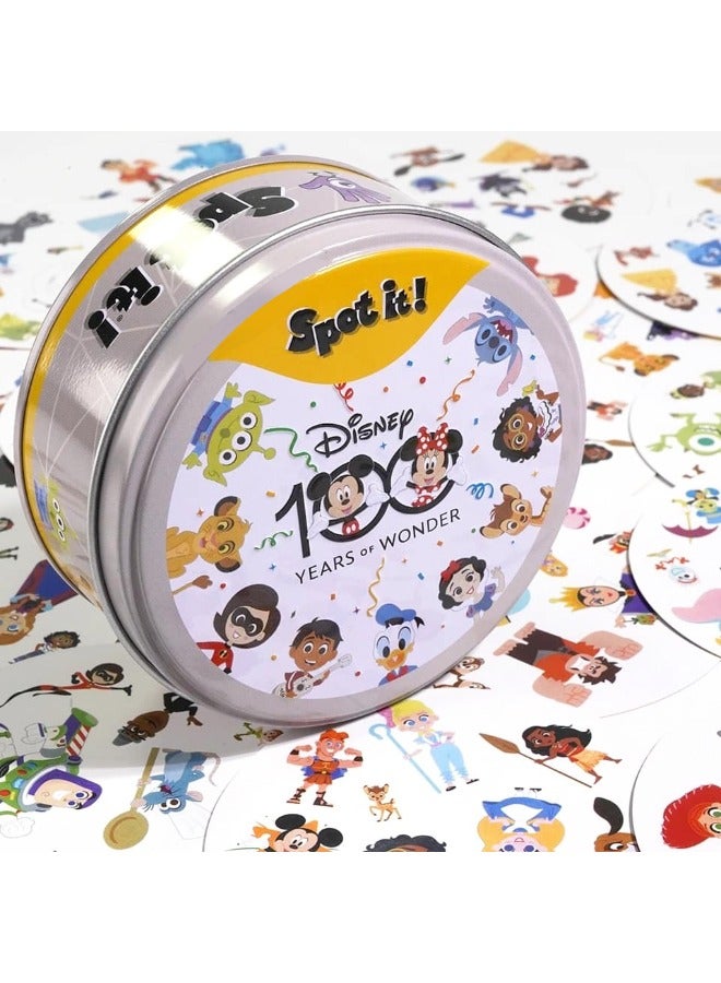 حزمة ألعاب الورق سوليتير Spot It! ديزني سوبر باك | تشمل Spot It! كلاسيك وديزني | لعبة بصرية ممتعة للأطفال والكبار | العمر 6+ | 2-5 لاعبين | متوسط وقت اللعب 15 دقيقة - Image 1