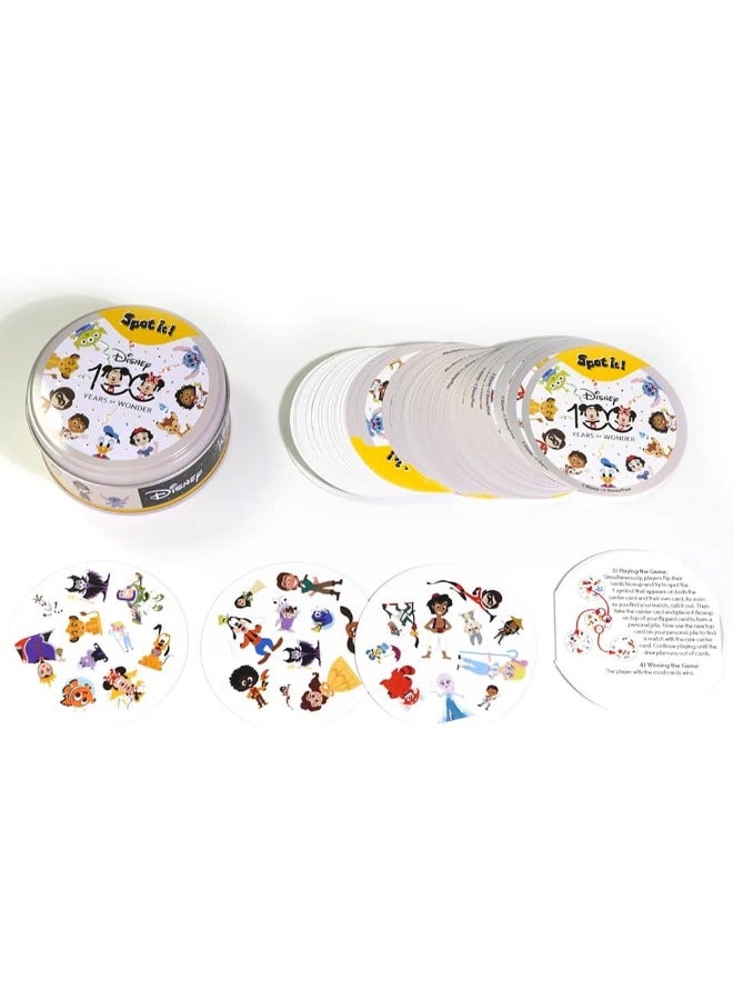 حزمة ألعاب الورق سوليتير Spot It! ديزني سوبر باك | تشمل Spot It! كلاسيك وديزني | لعبة بصرية ممتعة للأطفال والكبار | العمر 6+ | 2-5 لاعبين | متوسط وقت اللعب 15 دقيقة - Image 3