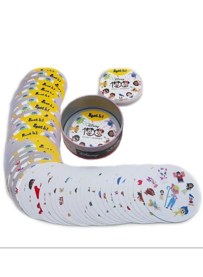 حزمة ألعاب الورق سوليتير Spot It! ديزني سوبر باك | تشمل Spot It! كلاسيك وديزني | لعبة بصرية ممتعة للأطفال والكبار | العمر 6+ | 2-5 لاعبين | متوسط وقت اللعب 15 دقيقة - Image 5