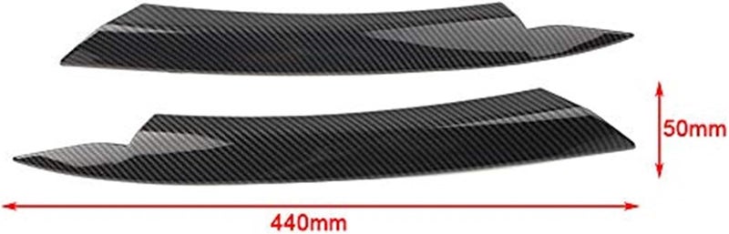 QASULER Carbon Fiber Headlight Eyelid Trim for VW Passat B7 - Image 3
