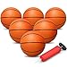 Dilabnba 6 Mini Orange Basketballs for Basketball Hoop Over The Door Kids Replacement Bouncy Beach Balls for Pool Indoor Outdoor Basketballs Sport Game Gift for Boy Girl 6 PCS - Image 2
