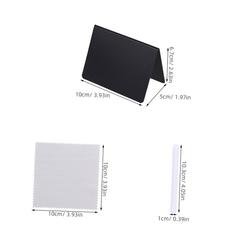 Erasable Desktop Chalkboard Sign Holder Small V Shape Name Tag Display Size 10.00X6.70X5.00CM - Image 3