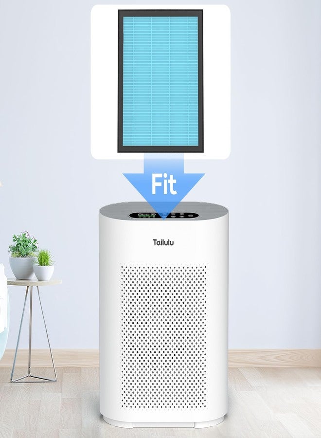 Tailulu HQKJ-180 Replacement Filter, H14 Grade True for Large Room Filter Allergies Pollen Smoke Dust Pet Dander (Blue 2Pack) - Image 2