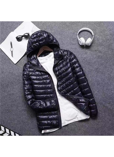 Generic - plus Size Lightweight Thin Cotton Jacket Thickened Large Mens Clothing Autumn Fat Person Special Large Size Slimming Coat Black - Image 1