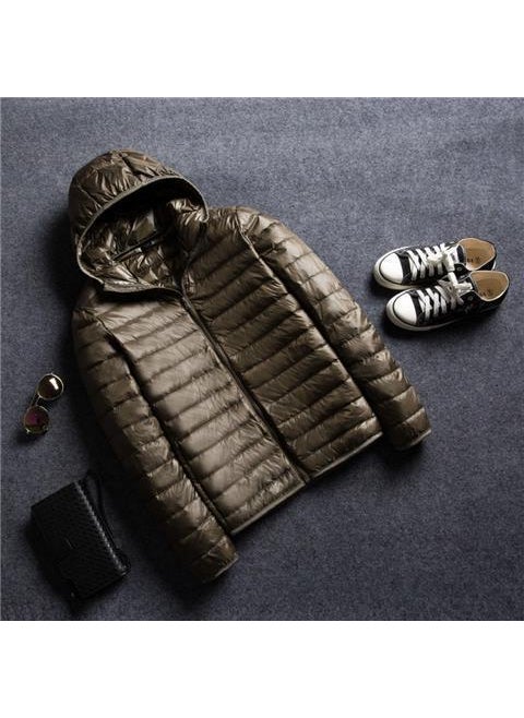 Generic - plus Size Lightweight Thin Cotton Jacket Thickened Large Mens Clothing Autumn Fat Person Special Large Size Slimming Coat Black - Image 1