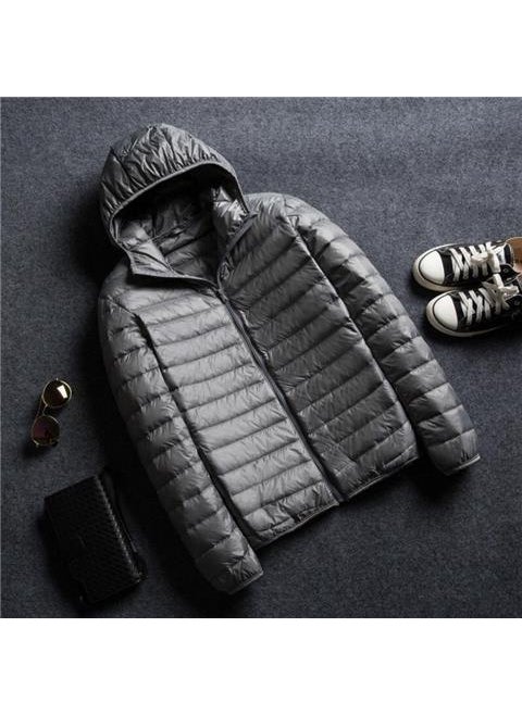 Generic - plus Size Lightweight Thin Cotton Jacket Thickened Large Mens Clothing Autumn Fat Person Special Large Size Slimming Coat Black - Image 1