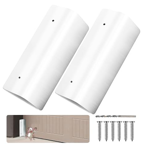 GOVIICTRICH 2 Pcs Garage Door Mouse Guard - Garage Door Seal Guards Rustproof Side Seal - ONE-TIME Install Blocks Rats/Snakes/Leaves/Moisture - Heavy Duty for Residential & Commercial Use (2 Pack) - Image 1