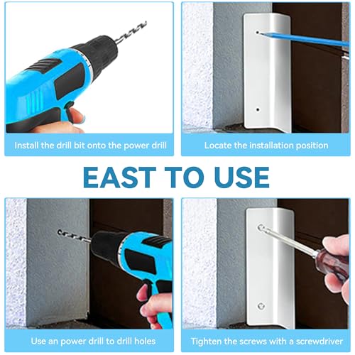 GOVIICTRICH 2 Pcs Garage Door Mouse Guard - Garage Door Seal Guards Rustproof Side Seal - ONE-TIME Install Blocks Rats/Snakes/Leaves/Moisture - Heavy Duty for Residential & Commercial Use (2 Pack) - Image 4