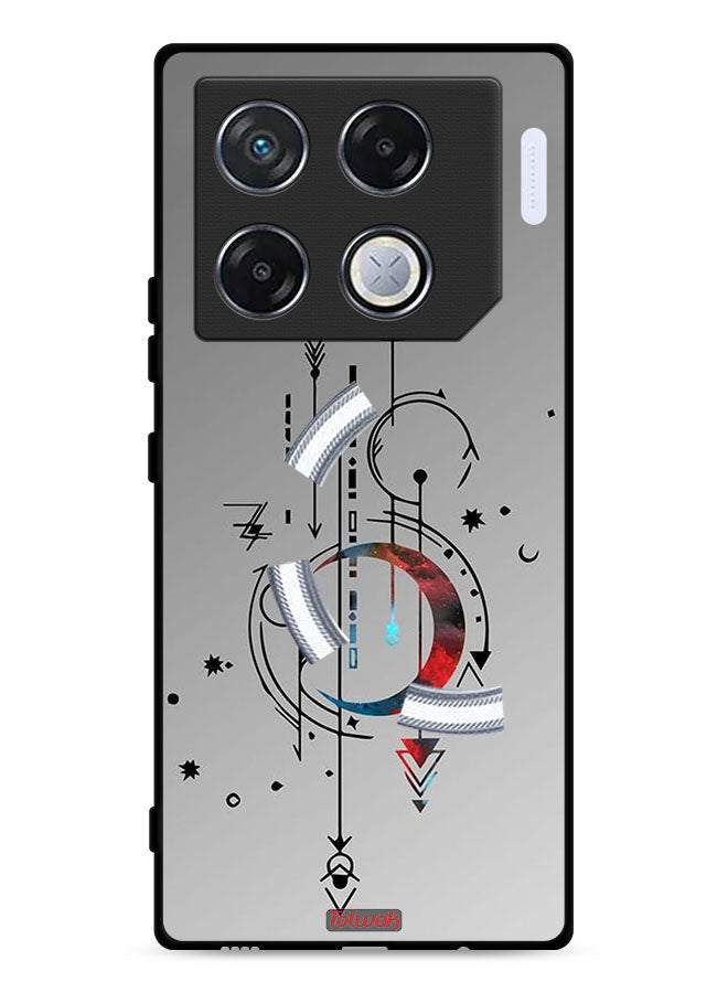 Tolwak Infinix GT 20 Pro 5G Protective Case Cover Moon And Arrows Art Pattern - Image 1