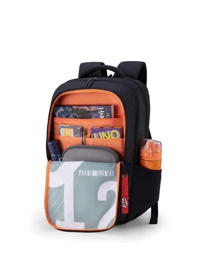 American Tourister Sest 3.0 Style 01, Large 3 Compartment Backpack, 29.5L with Spacious Interiors Bags For School, Office, College, Gift For Men & Women - Black - Image 2