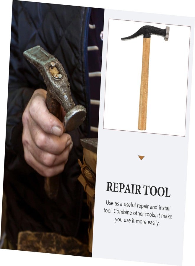 KALLORY Shoe Repair Hammer Wooden Handle Multi-function Tack Hammer for Leather Working and Shoe Making Tool for Home and Industrial Repairs - Image 2