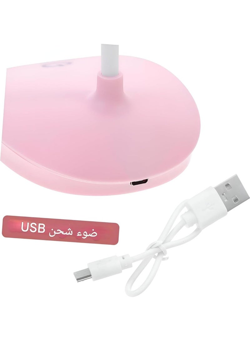 مصباح مكتبي مرن LED مزود بخاصية الشحن عبر USB والتحكم باللمس - 3 مستويات - إضاءة بيضاء. - Image 2