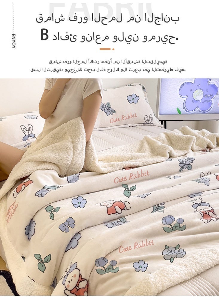 نامالو بطانية من الصوف المخملي، سميكة، فائقة النعومة، مناسبة لسرير المنزل، المكتب، الشال، الأريكة، القيلولة، بطانية سكن الطلاب - Image 3