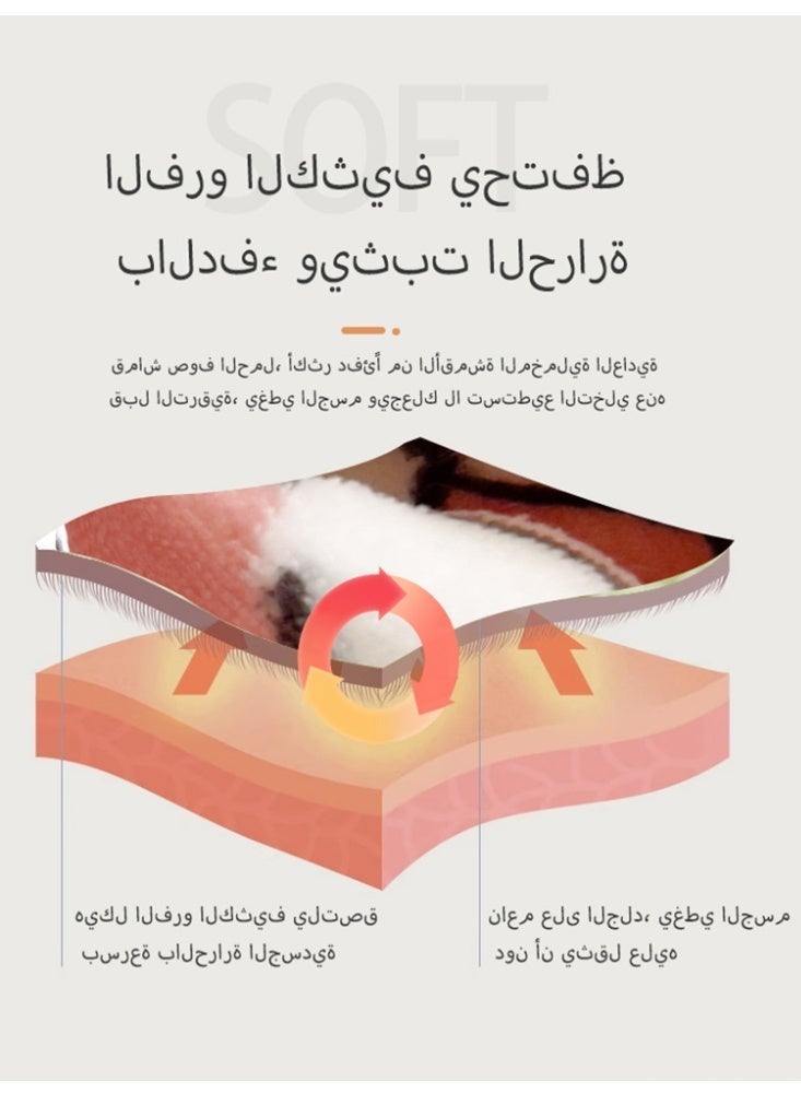 نامالو بطانية من الصوف المخملي، سميكة، فائقة النعومة، مناسبة لسرير المنزل، المكتب، الشال، الأريكة، القيلولة، بطانية سكن الطلاب - Image 4