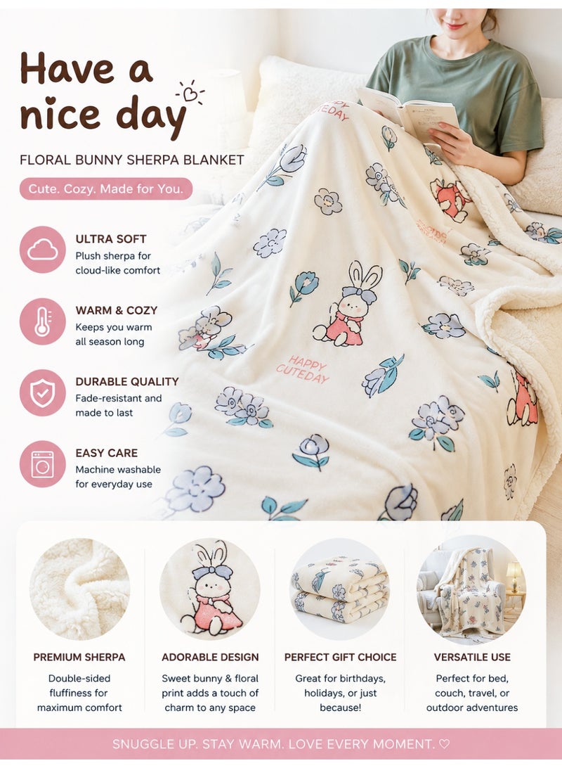 Namalu Velvet fleece blanket, thickened,  Super soft, Suitable for home bed, office, shawl, sofa, nap, student dormitory blanket - Image 1