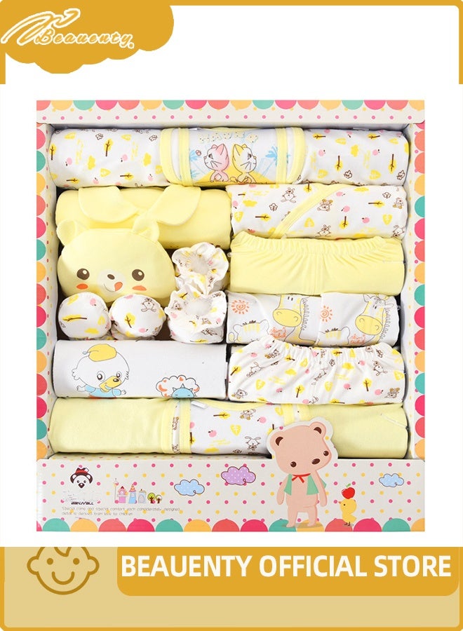 Beauenty 18pcs Baby Gift Box, Newborn Clothing Set Baby Clothes Gift Set, Newborn Gift Set,Newborn Outfit Set Baby Gift Box for Boys and Girls - Image 1