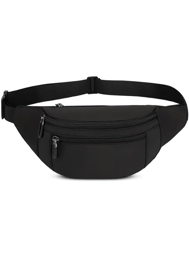 هوكور شنطة كروس فاني من بورتالوف مع 3 جيوب بسحاب، شنطة حزام للسفر والمشي والجري والمشي لمسافات طويلة وركوب الدراجات، سهلة الحمل، محفظة - Image 2