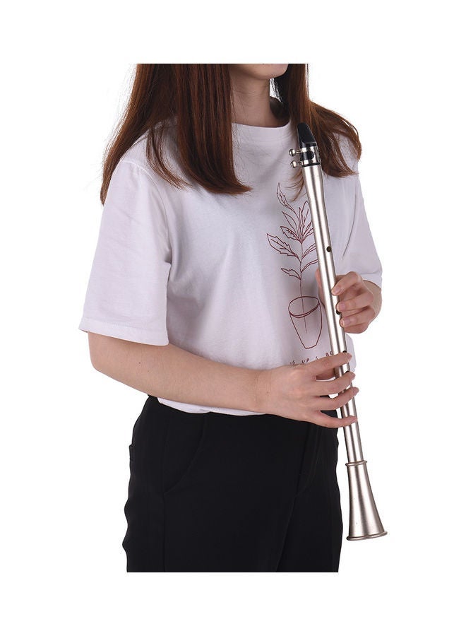 نيبمينينت Bb Key Mini Simple Clarinet Sax Compact Clarinet-Saxophone ABS Material Musical Wind Instrument - Image 3