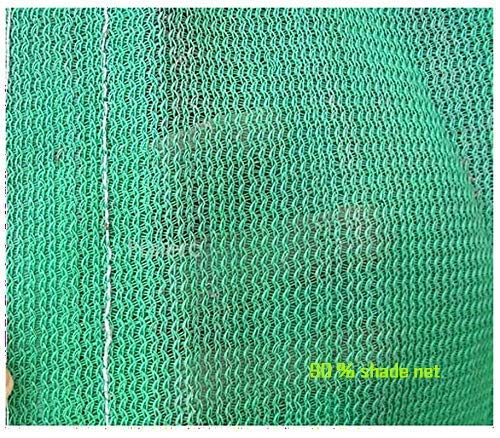 HASHIREX CRAFT Garden Net 90 Sun Blockage Green Sun mesh Shade net Ultra Violet Resistant net with Attached Chords Green 10x6 Ft - Image 2