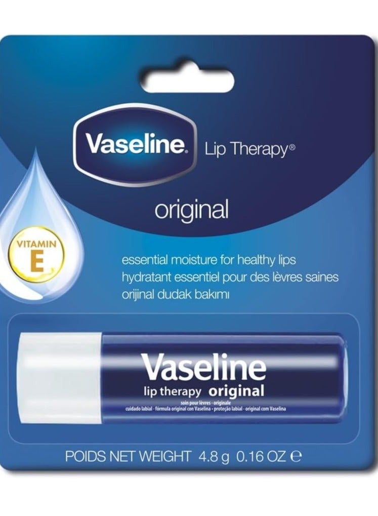 فازلين بلسم فازلين الأصلي لعلاج الشفاه، 4.8 جرام - Image 1