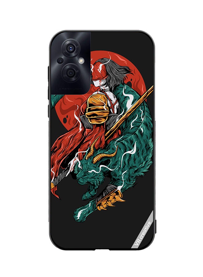 VR CREATIVE Protective Case Cover For Oppo Reno8 Z Samurai Defence Design Multicolour - Image 1