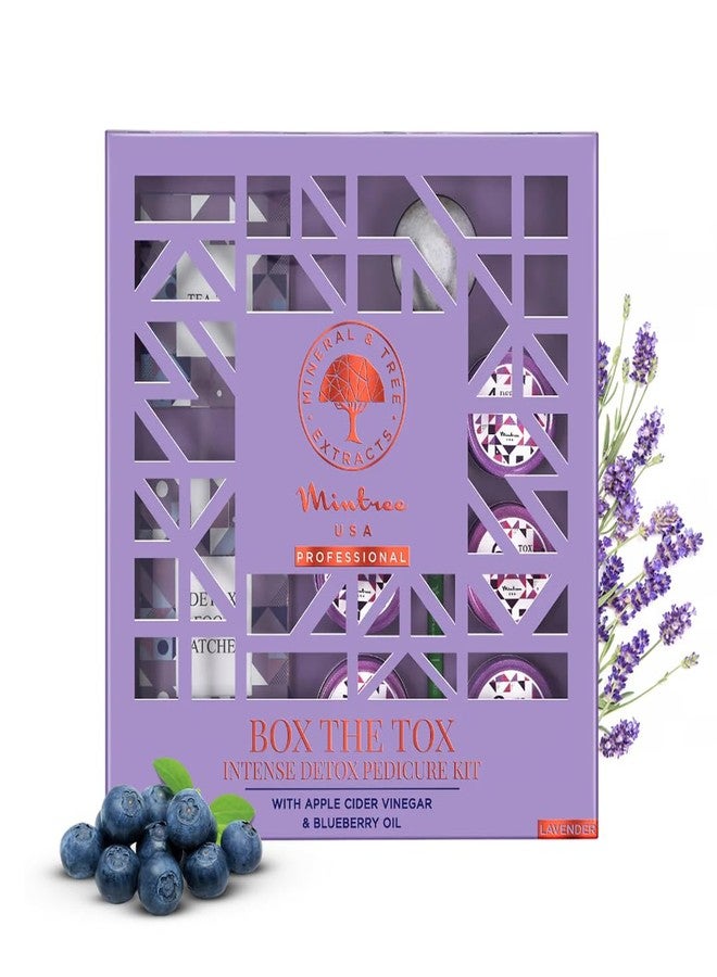 Mintree Tox Detox Manicure-Pedicure Kit (Lavender) - Complete Home Spa Pampering for Hands & Feet | Deep cleanse manicure pedicure | Natural manicure pedicure kit | Rejuvenate & Relax Your Hands & Feet with a Luxurious Detox - Image 1