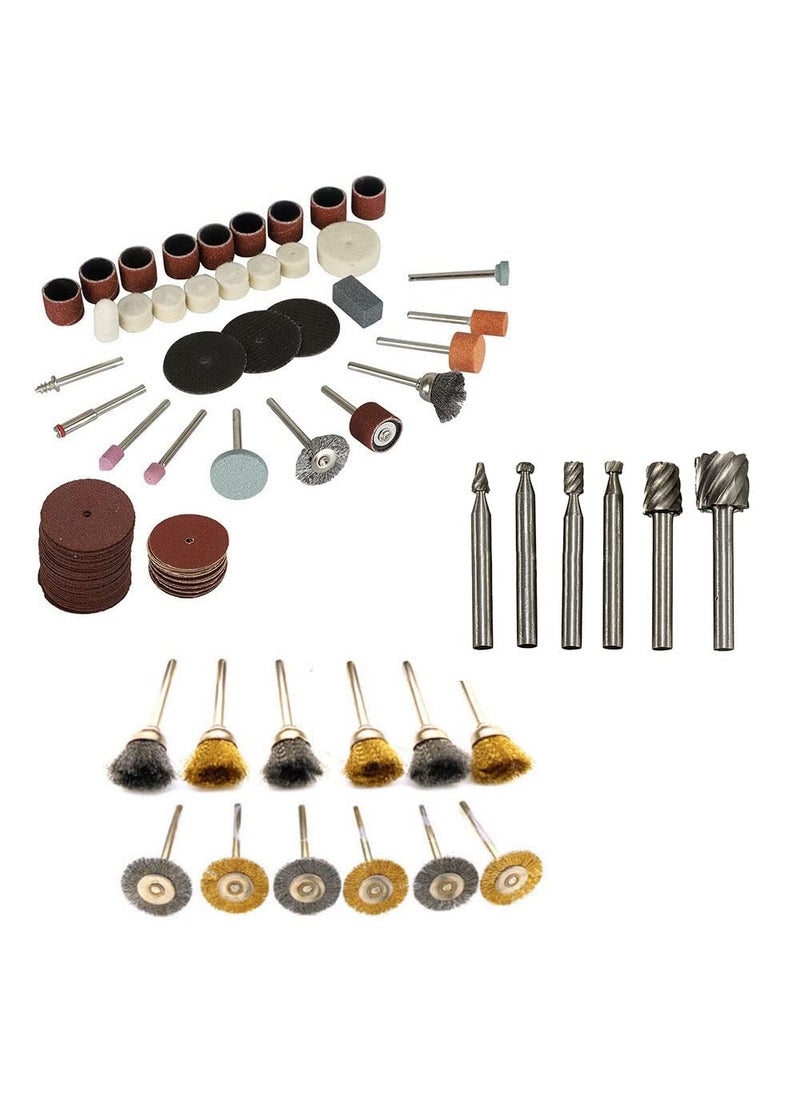 Digital Craft Digital Craft Rotary Tool Accessories Kit Mini Drill Bit Set with 32mm Mandrel in Electric Drill with 105Pc Rotary Tool Set 12Pc Wire Brush 6pc HSS Rotary Burs  - Image 1