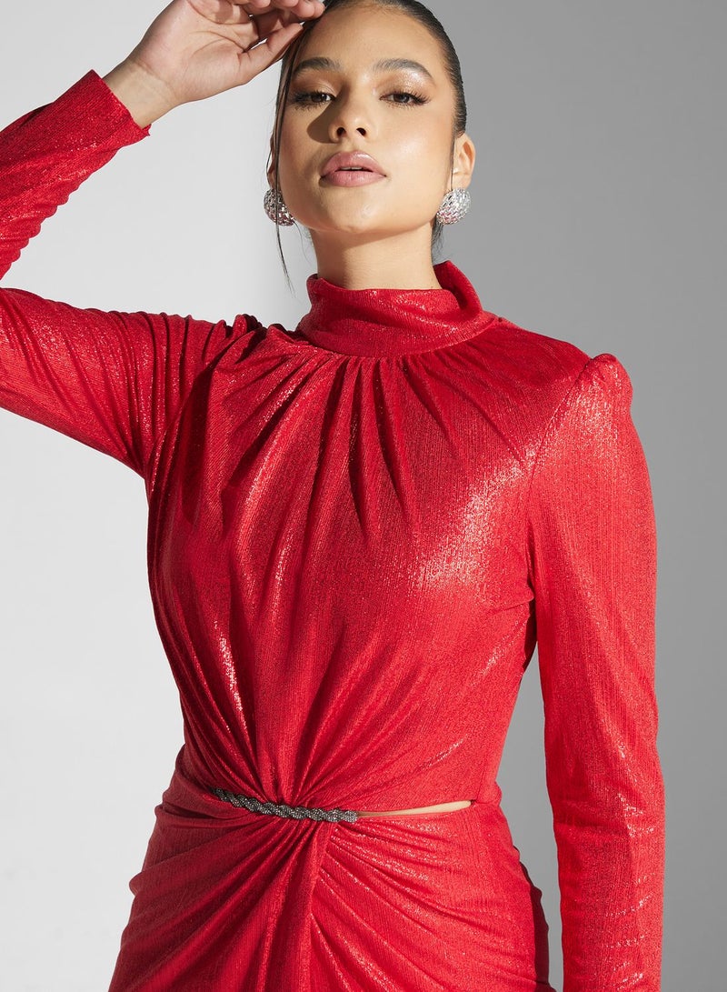 Namshi x Sequin Evening Dress  - Image 3