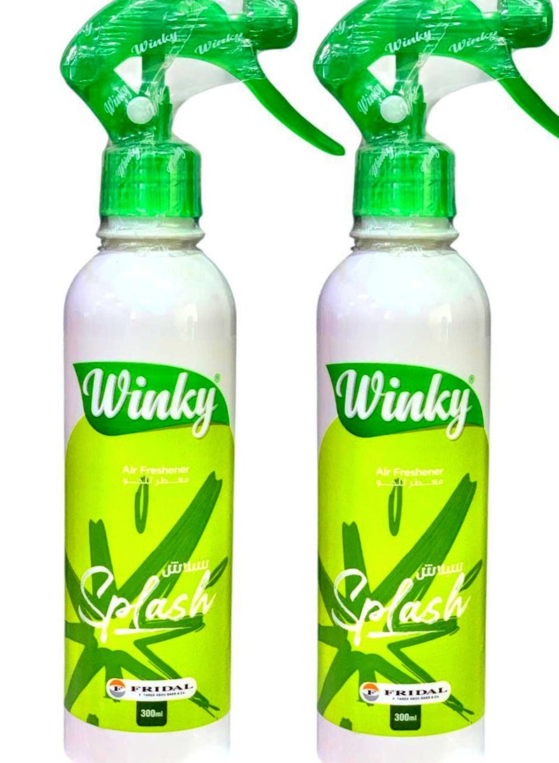 Winky Air Freshener Splash -300Ml 2Pc
