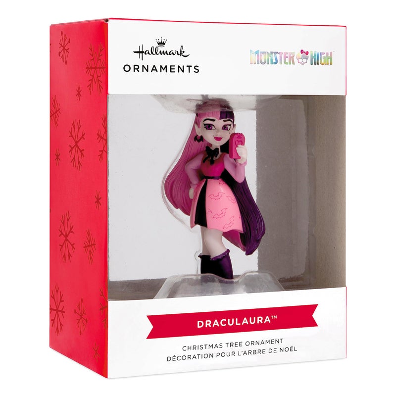 Hallmark Mattel Monster High Draculaura Christmas Ornament - Image 3