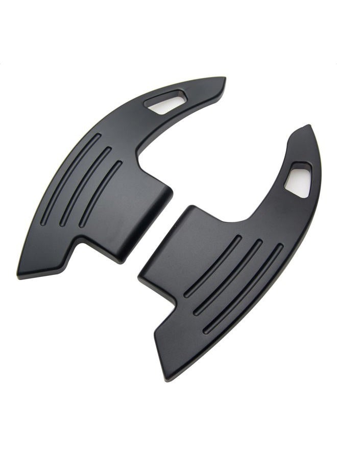 SK CUSTOM Steering Wheel Accessories Shift Paddle Shifter Extension Aluminum Alloy Trim Cover compatible with FORD MUSTANG 2015 2016 2017 2018 2019 2020 2021 Car Accessories Black - Image 2