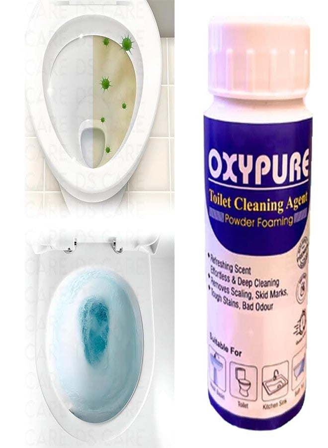 Rishasky Oxypure Toilet Cleaning Agent, Powder Foaming Formula, Deep Cleaning for Stains and Odour, Pack of 2 - Image 2