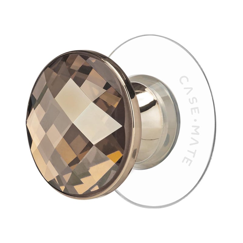 CASE-MATE Minis - Cell Phone Stand/Grip - Suction Cup Cell Phone Holder [Removable for Wireless Charging] for iPhones, Android Smartphones, Kindles & More - Champagne Crystal - Image 1