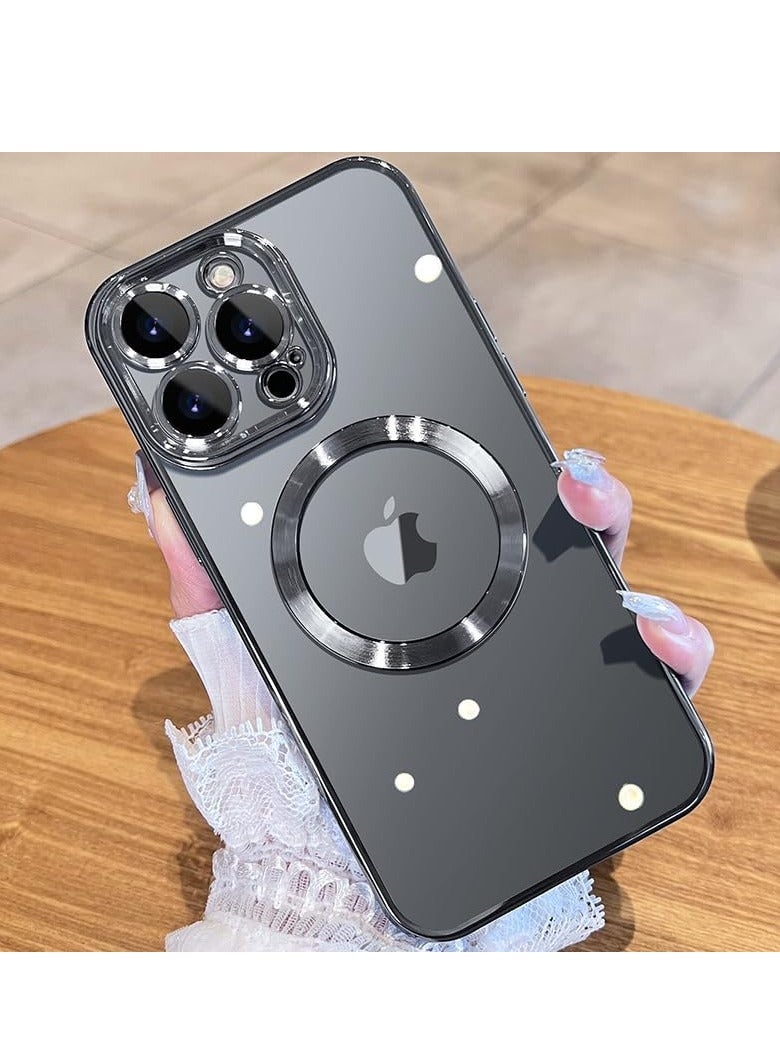 ELTRAZONE iPhone 15 Pro Black Titanium Cover – Military Grade Drop Protection, Camera Lens Guard, TOP N56 Magnets, MagSafe Ready - Image 1