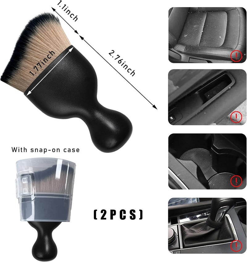 Dickno 2PCS Car Interior Dust Brush Set - Image 2