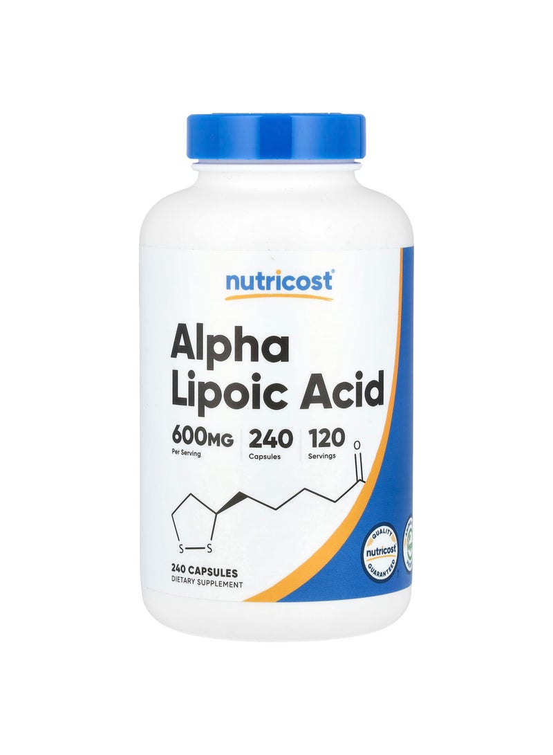 Nutricost Alpha Lipoic Acid, 240 Capsules, (300 mg per Capsule)