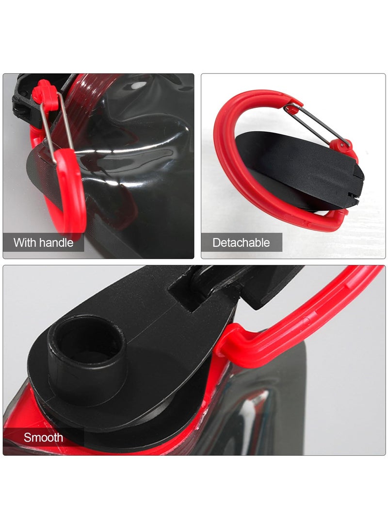 SYOSI (6 عبوات) زجاجة مياه كبيرة قابلة للطي بسعة 700 مل، زجاجة مياه محمولة قابلة للطي بالكامل للجري وركوب الدراجات والسفر والتخييم والمشي لمسافات طويلة والرياضات الخارجية والداخلية (أسود، أزرق، أبيض) - Image 3