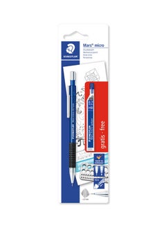 STAEDTLER Mars Micro Mechanical Pencil + Hb Lead Refills Blue 