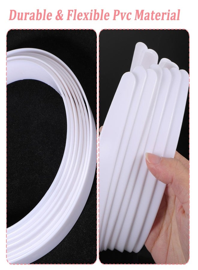 xozeooeu 80 PCS White Plastic Headbands Bulk, 1 Inch Wide No Teeth Plain Headbands for DIY Crafts, Comfortable Blank Hair Bands for Women - Image 3