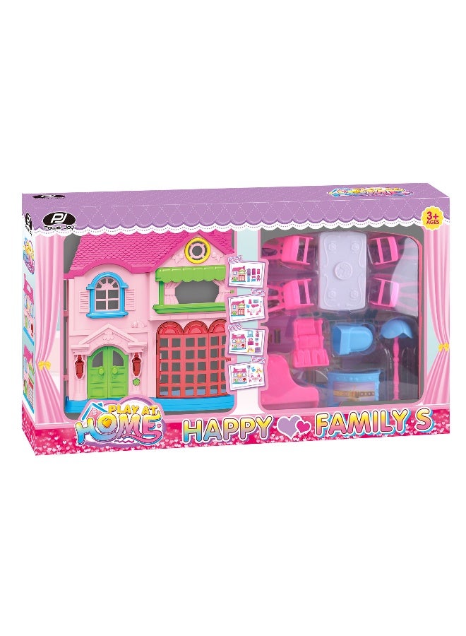 Power Joy Playhome Happy Family's Dollhouse- Assorted 1pc - Image 1