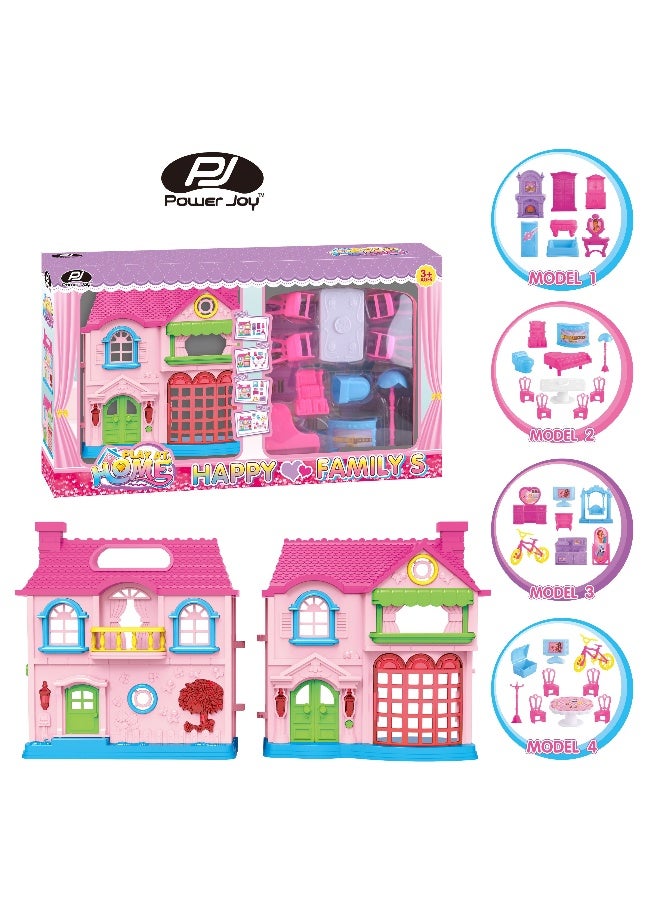 Power Joy Playhome Happy Family's Dollhouse- Assorted 1pc - Image 2